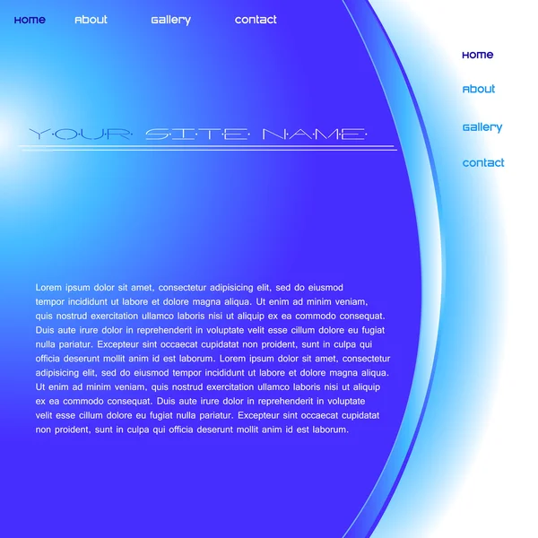 Diseño elegante del sitio web — Archivo Imágenes Vectoriales