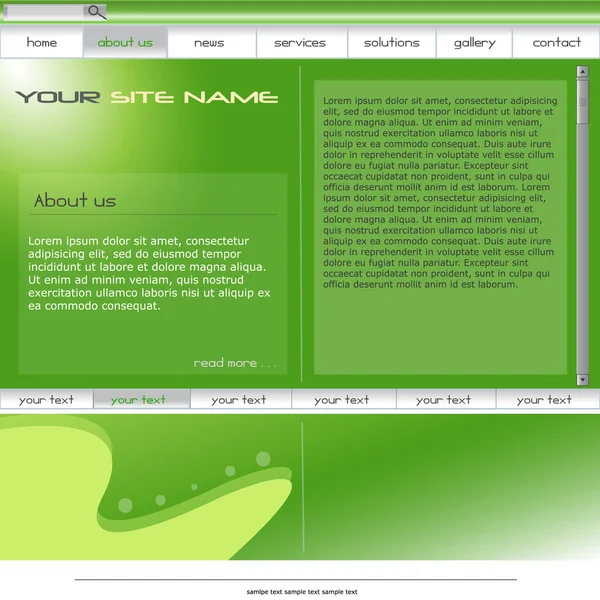 stock vector Elegant website design