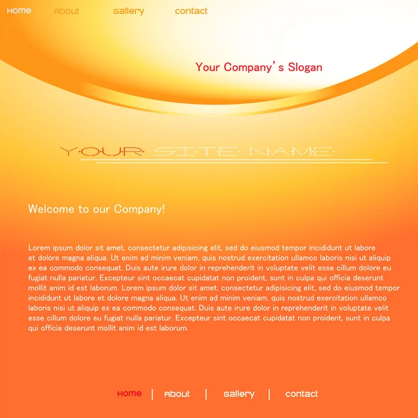 Web template design — Stock Vector