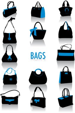 Bags silhouettes clipart