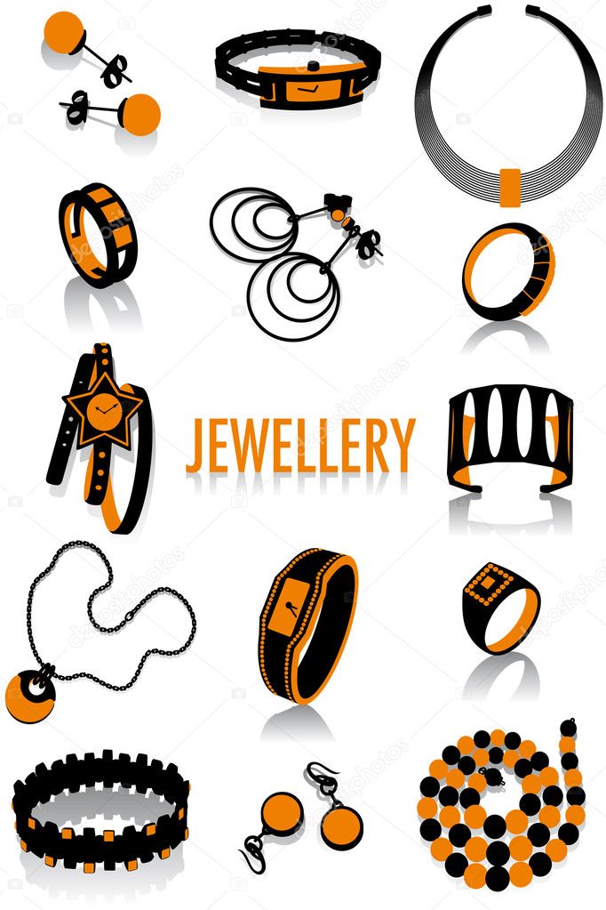 Jewellery silhouettes