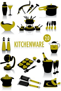 Kitchenware silhouettes 2.0 clipart