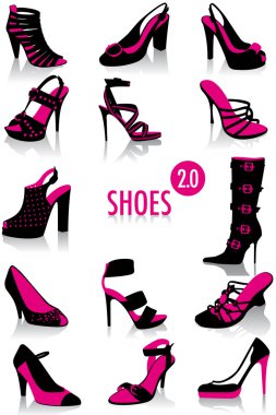 Shoes silhouettes 2.0 clipart