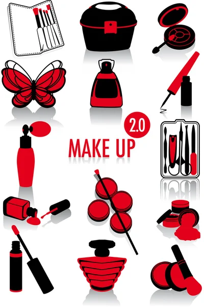 Make-up siluety 2.0 — Stockový vektor