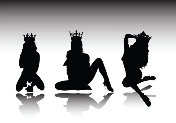 Sexy queen silhouettes