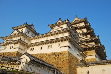 Majestic-looking Himeji castle clipart