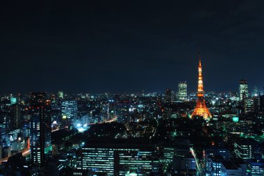 tokyo tower gece manzarası