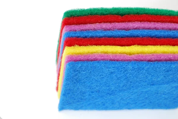 Colorful cleaning sponges — Stock Photo, Image