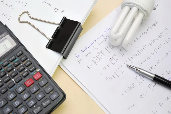 Solution to math equations — Stock Photo, Image