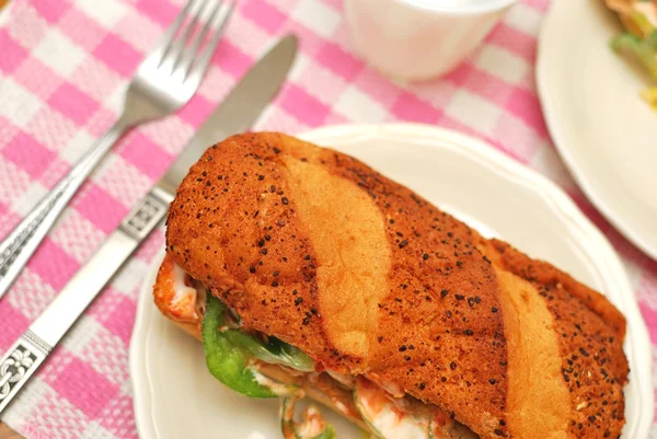Gesunde vegetarische Sandwich — Stockfoto