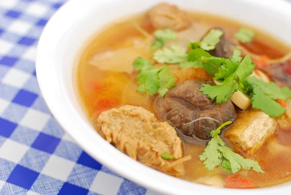 中華風ベジタリアン スープ — ストック写真