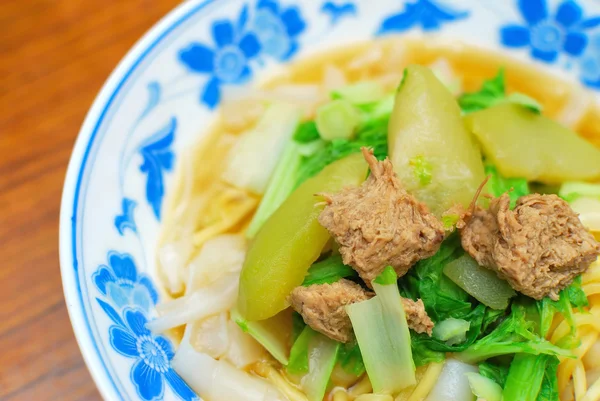 Čínský styl vegetariánské nudle — Stock fotografie