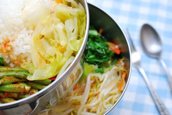 Asijský styl Obědové jídla — Stock fotografie