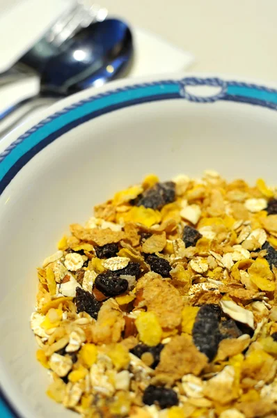 Healthy muesli or cereal — Stock Photo, Image