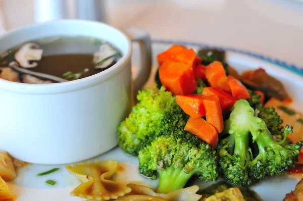 Broccoli rätter och soppa — Stockfoto