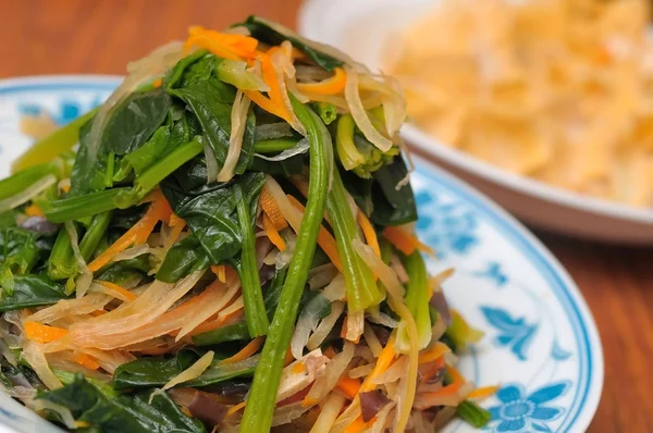 Cinese delizioso mix di verdure verdi — Foto Stock