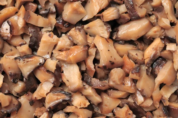 Closeup of cut mushrooms — Stock Photo, Image