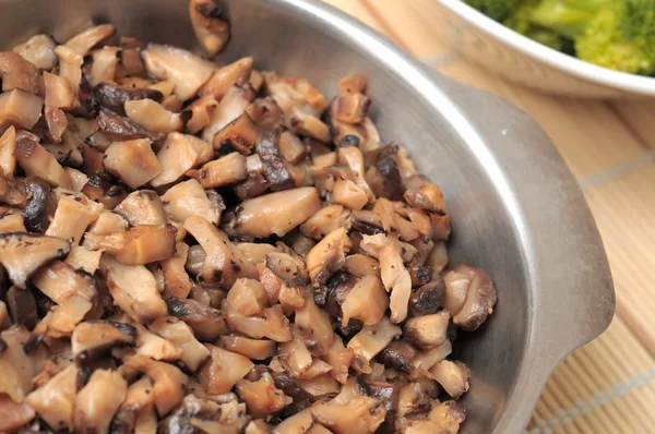 Gesneden champignons ingrediënt — Stockfoto