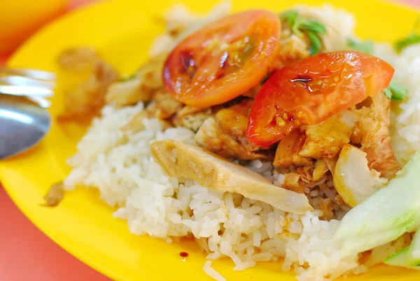 Vegetarian chicken rice — Stock Photo, Image
