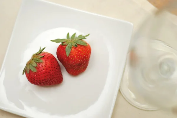 Red strawberries for a healthy lifestyle