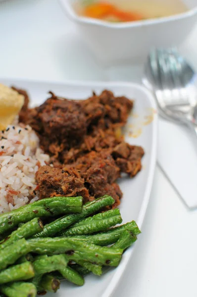 Malaysiska torr kyckling curry — Stockfoto