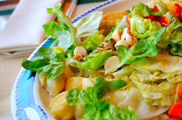 Zdrowa sałatka z warzyw i ziemniaków — Zdjęcie stockowe