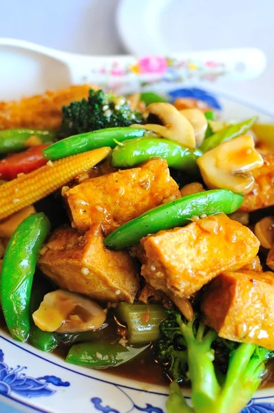 Prato de legumes mistura chinesa — Fotografia de Stock