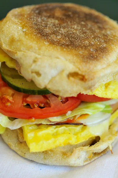 Vegetable and egg burger — Stock Photo, Image