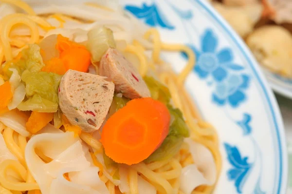 Close-up van noodle delicatesse — Stockfoto