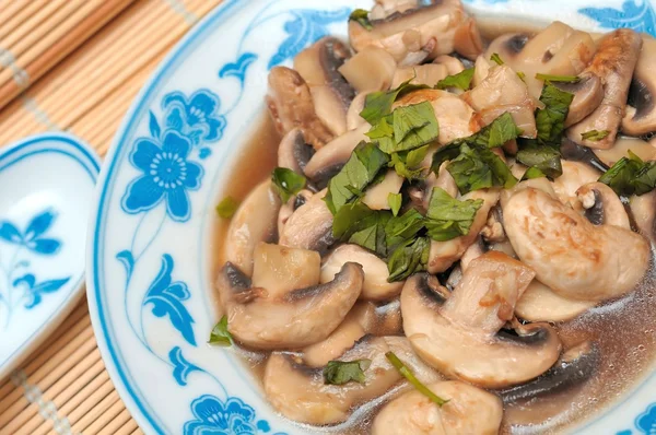 Closeup de cogumelos de estilo oriental — Fotografia de Stock
