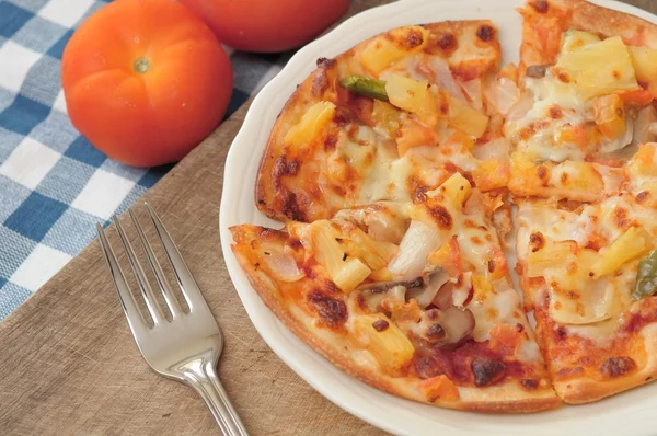 Vejetaryen pizza — Stok fotoğraf