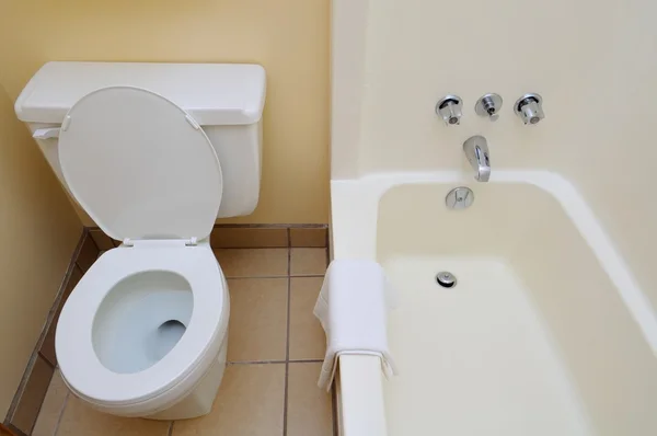 Parlak ve beyaz tuvalet — Stok fotoğraf