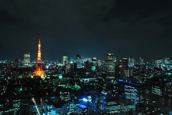 Tokyo tower gece manzarası — Stok fotoğraf