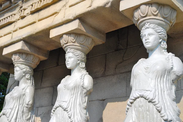 Estátuas femininas de Templo de Erechtheion — Fotografia de Stock