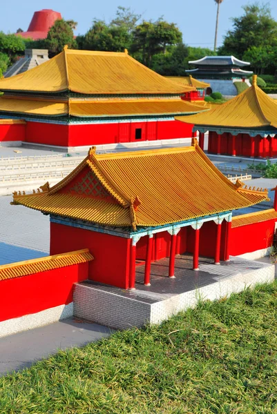 Vista superior da arquitetura de estilo chinês — Fotografia de Stock