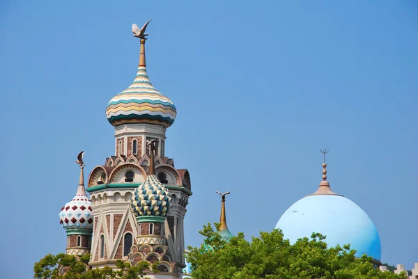 stock image Unique roof architecture of castles