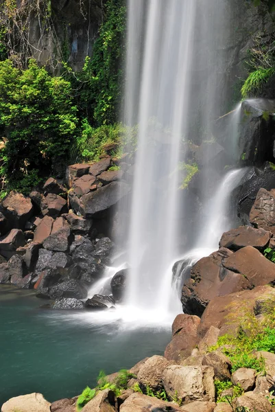 Low shot of majestic waterfall — Stock Photo, Image