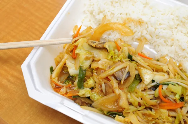 Zdravé asijská zelenina denní menu — Stock fotografie