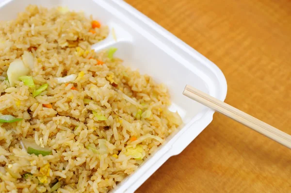 Semplice riso fritto cinese — Foto Stock