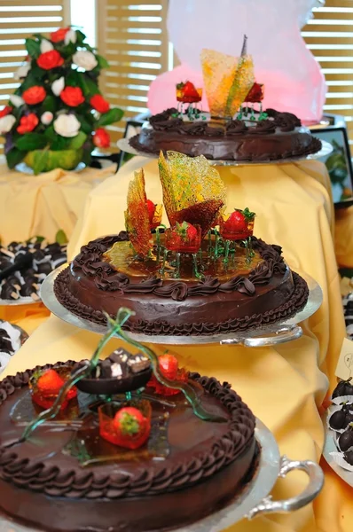 Lekkere chocolade cake — Stockfoto