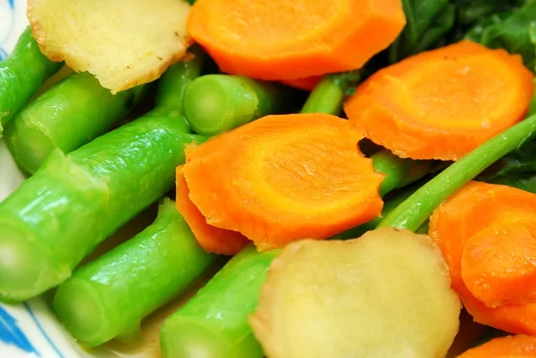 Closeup of Chinese Kai Lan vegetable stem — Stock Photo, Image