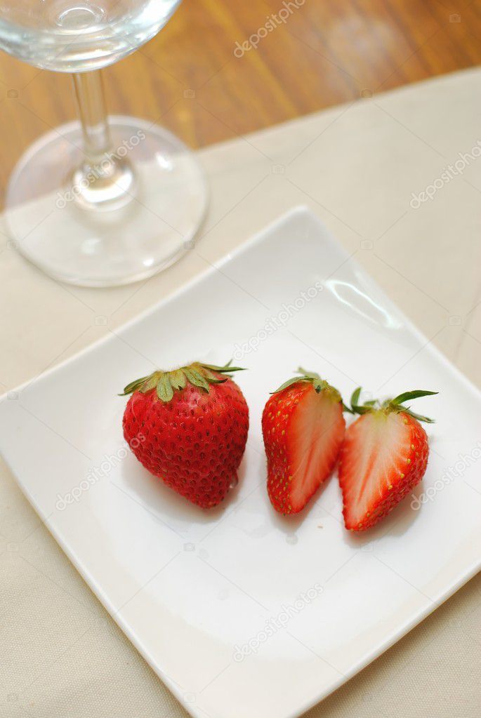 Red strawberries for a healthy lifestyle