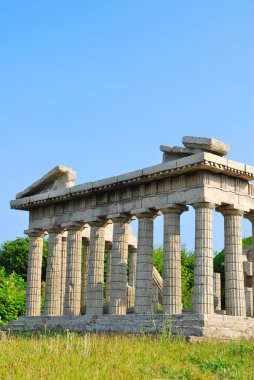 yan görünüm Parthenon Tapınağı kalıntıları