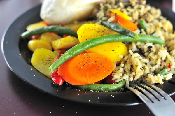 전형적인 채식 쌀 세트 — 스톡 사진