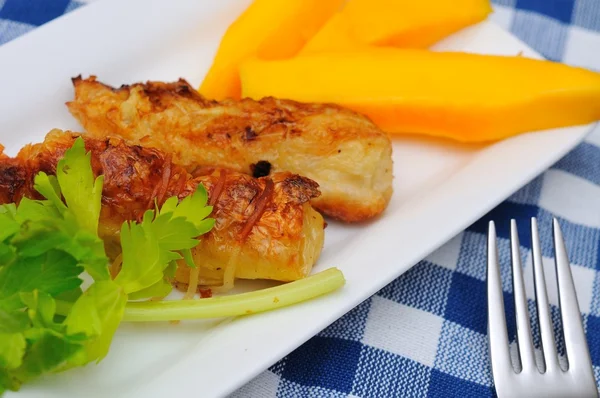 Delícia de camarão de manga frita tradicional — Fotografia de Stock