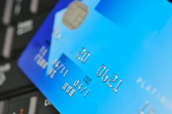 stock image Blue credit card