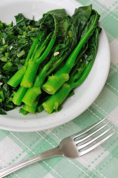 Stir fried leafy vegetables — Stock Photo, Image