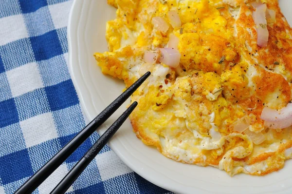 표적 스타일 튀김 달걀 — 스톡 사진