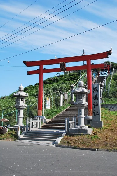 Kabushima 神社在青森县 — 图库照片