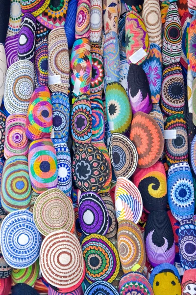 stock image Assorted colorful jewish kipas